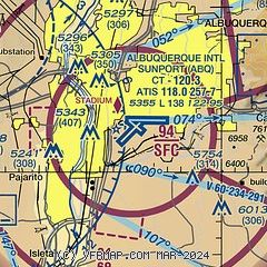 airport albuquerque airnav sectional map chart sunport diagram